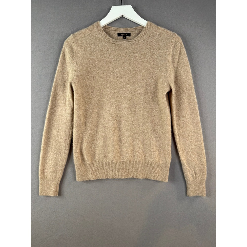 Quince Crewneck Sweater Women S Oatmeal Mongolian Cashmere Quiet Luxury
